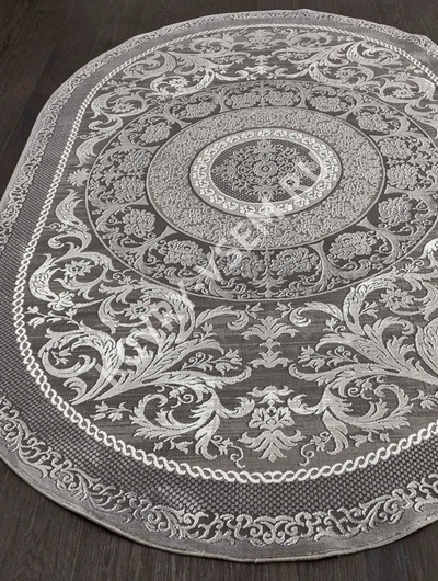 Ковер овал QUANTUM 03006G - GREY / GREY